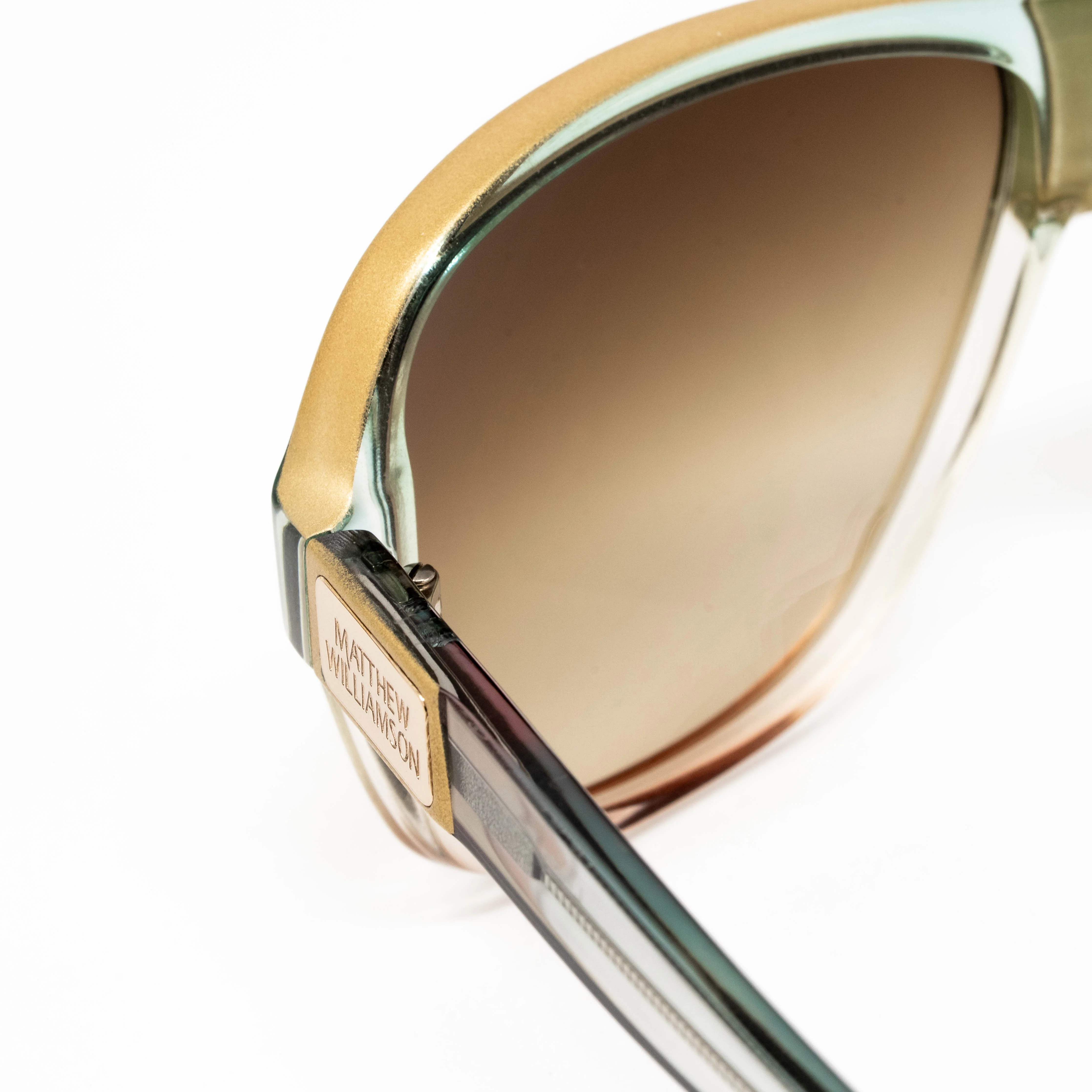 Matthew Williamson x Linda Farrow Gold Sunglasses - Image 4