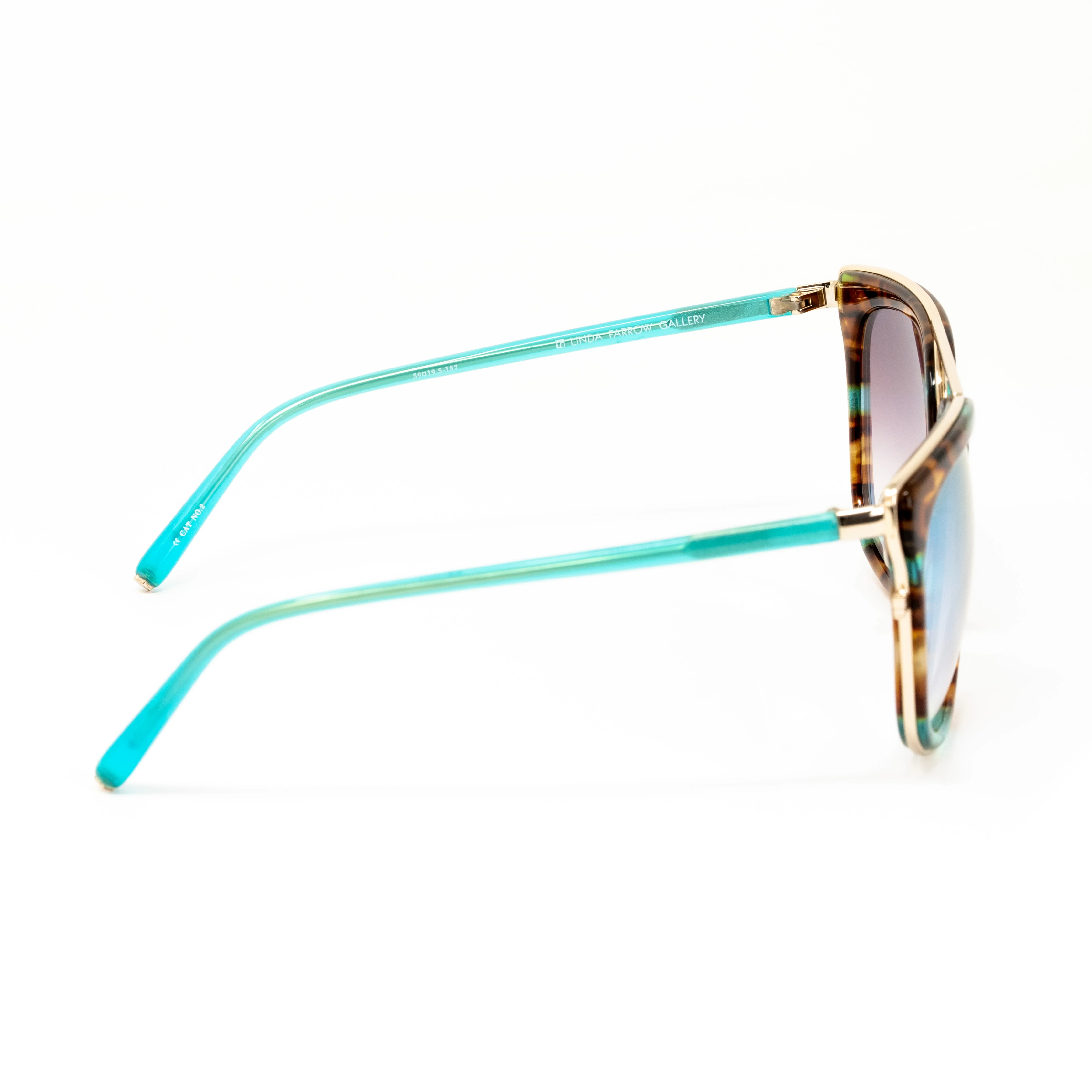 Matthew Williamson x Linda Farrow Blue Sunglasses - Image 3