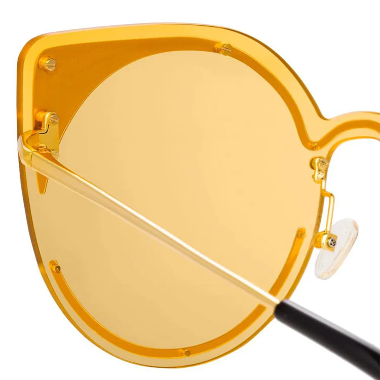 Matthew Williamson x Linda Farrow Yellow Sunglasses - Image 4