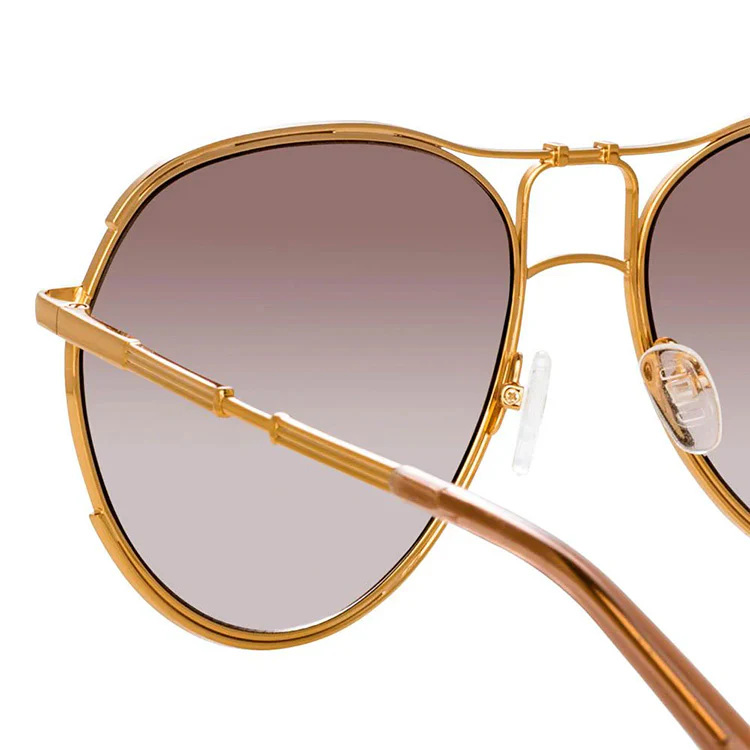 Matthew Williamson x Linda Farrow Brown Sunglasses - Image 4