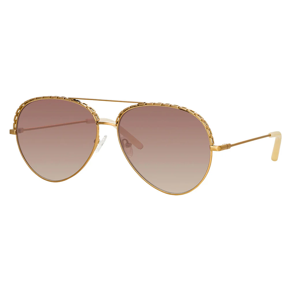 Matthew Williamson x Linda Farrow Gold Sunglasses