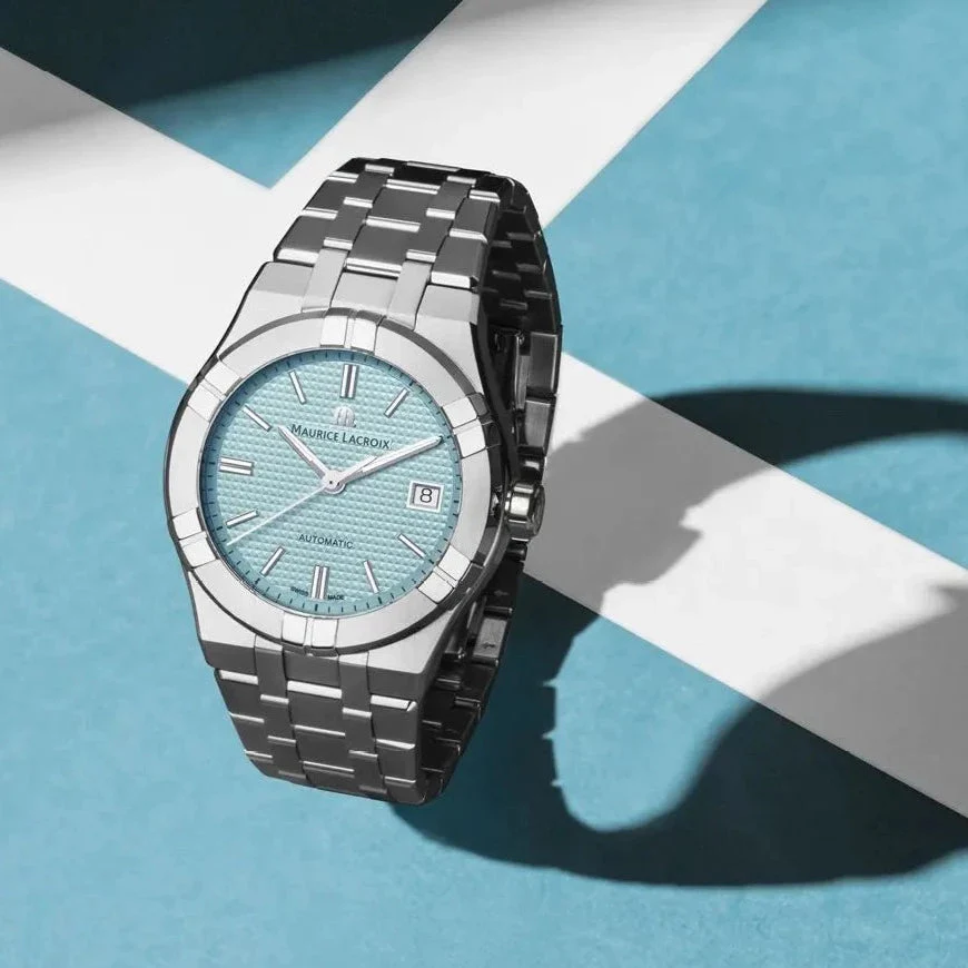 Maurice Lacroix Aikon Automatic Limited Summer Edition Turquoise Watch - Image 2