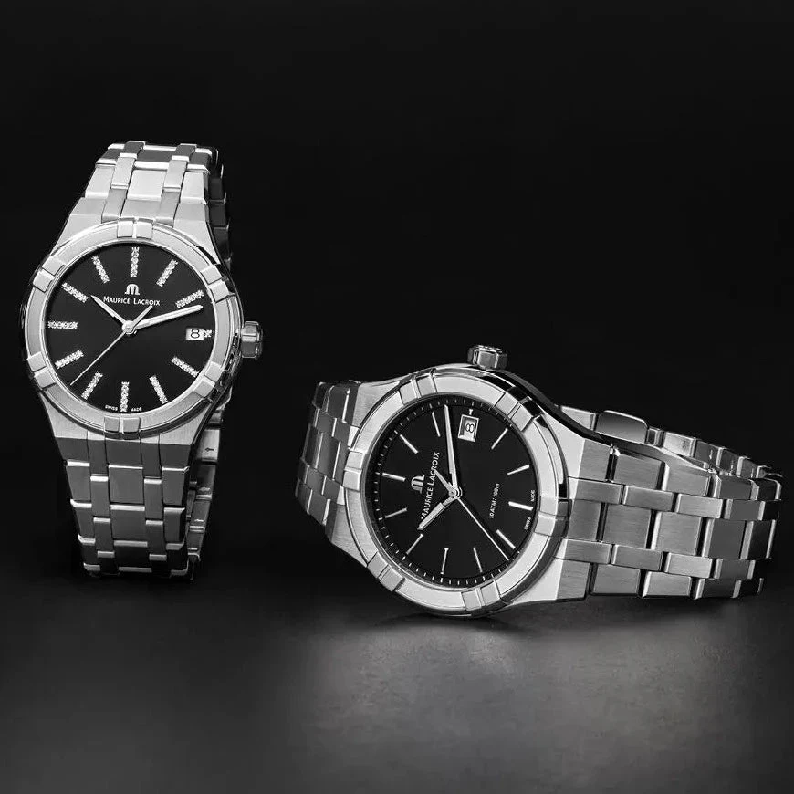 Maurice Lacroix Ladies Black Diamond Aikon Watch - Image 3