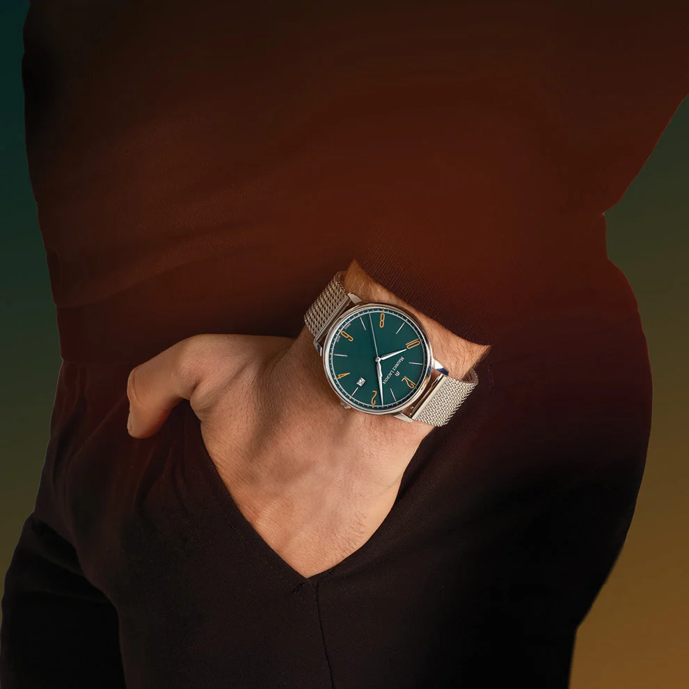 Maurice Lacroix Men's Green Eliros Date Quartz Watch - Image 2