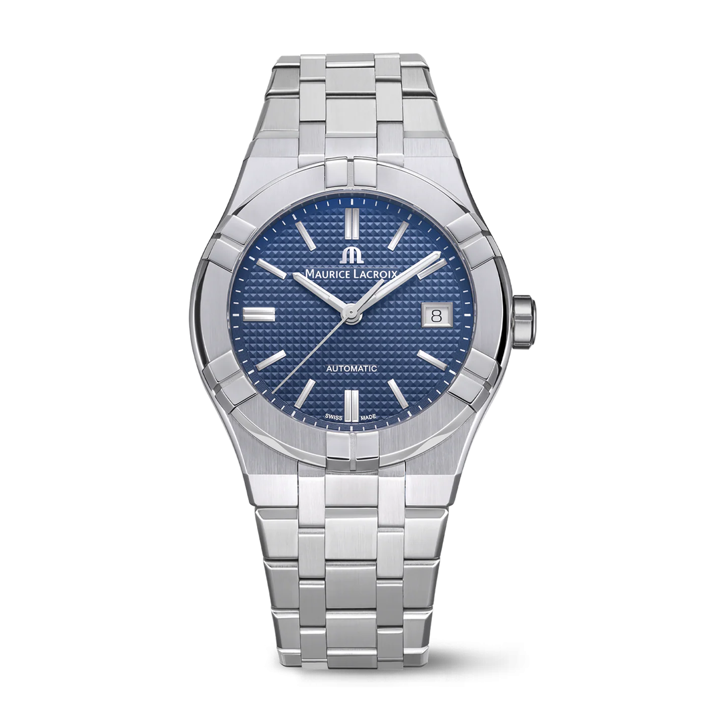 Maurice Lacroix Men's Silver Blue Aikon Automatic Watch
