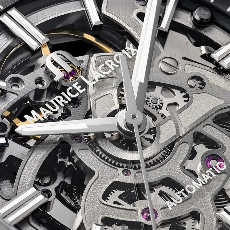 Maurice Lacroix Men's Skeleton Aikon Automatic Watch - Image 3