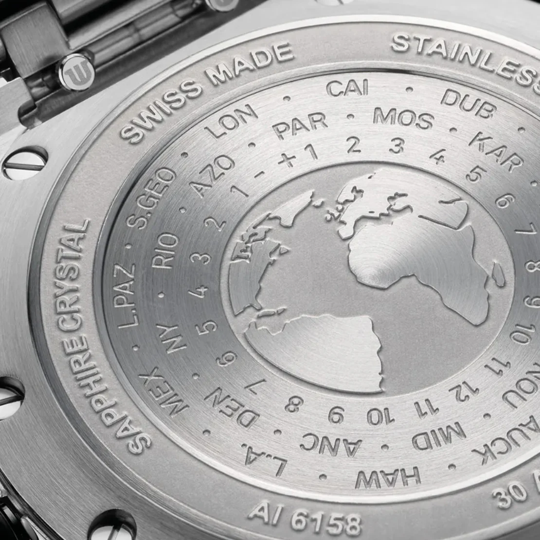Maurice Lacroix Men's White Aikon Venturer GMT Stainless Steel Watch AI6158-SS002-130-1 - Image 2