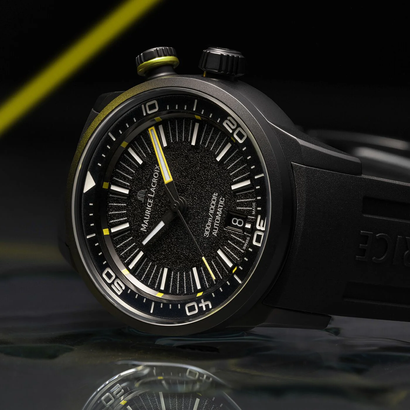 Maurice Lacroix Pontos S Diver Men's Black Special Edition Watch - Image 2