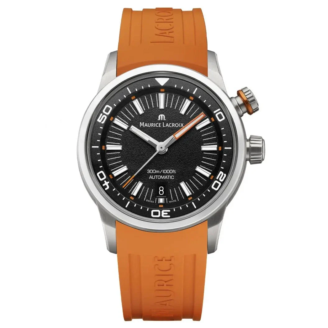 Maurice Lacroix Pontos S Diver Men's Black Brown Watch - Image 2