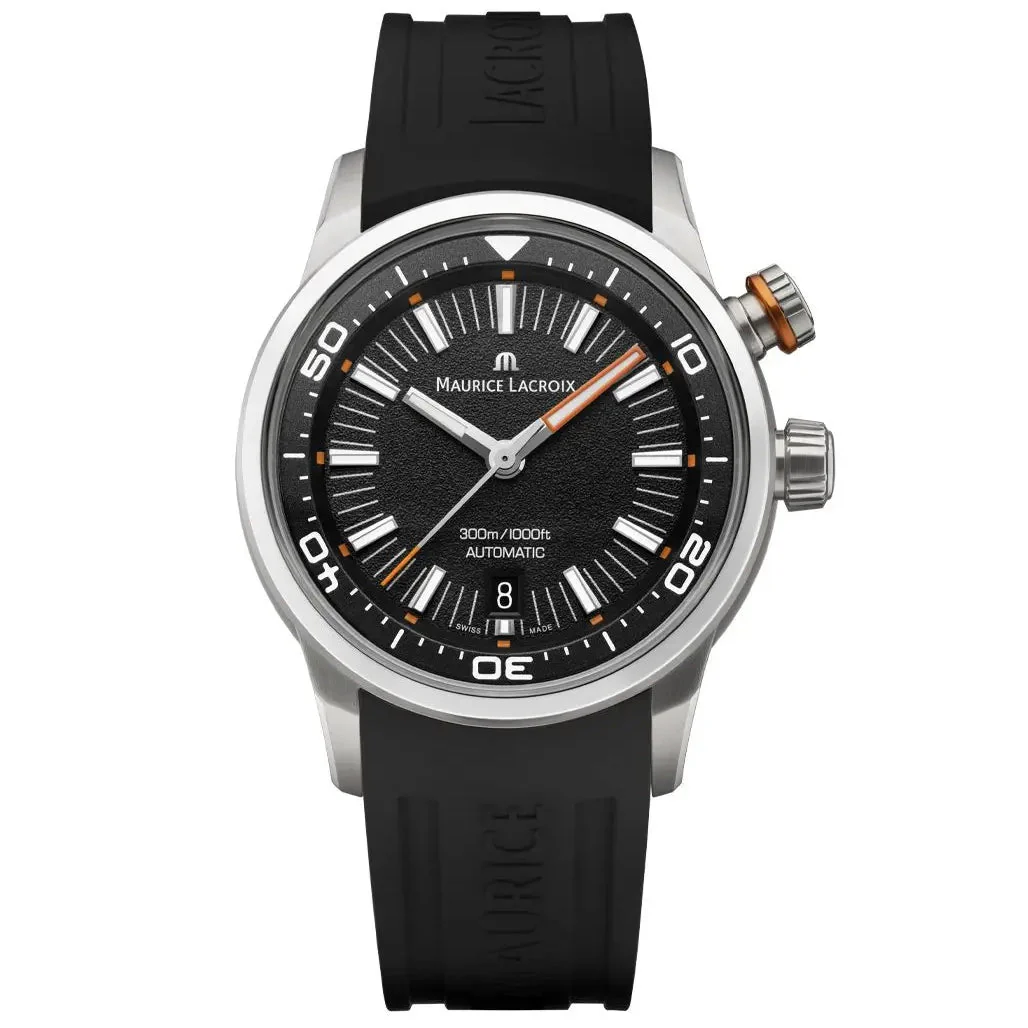 Maurice Lacroix Pontos S Diver Men's Black Brown Watch - Image 3