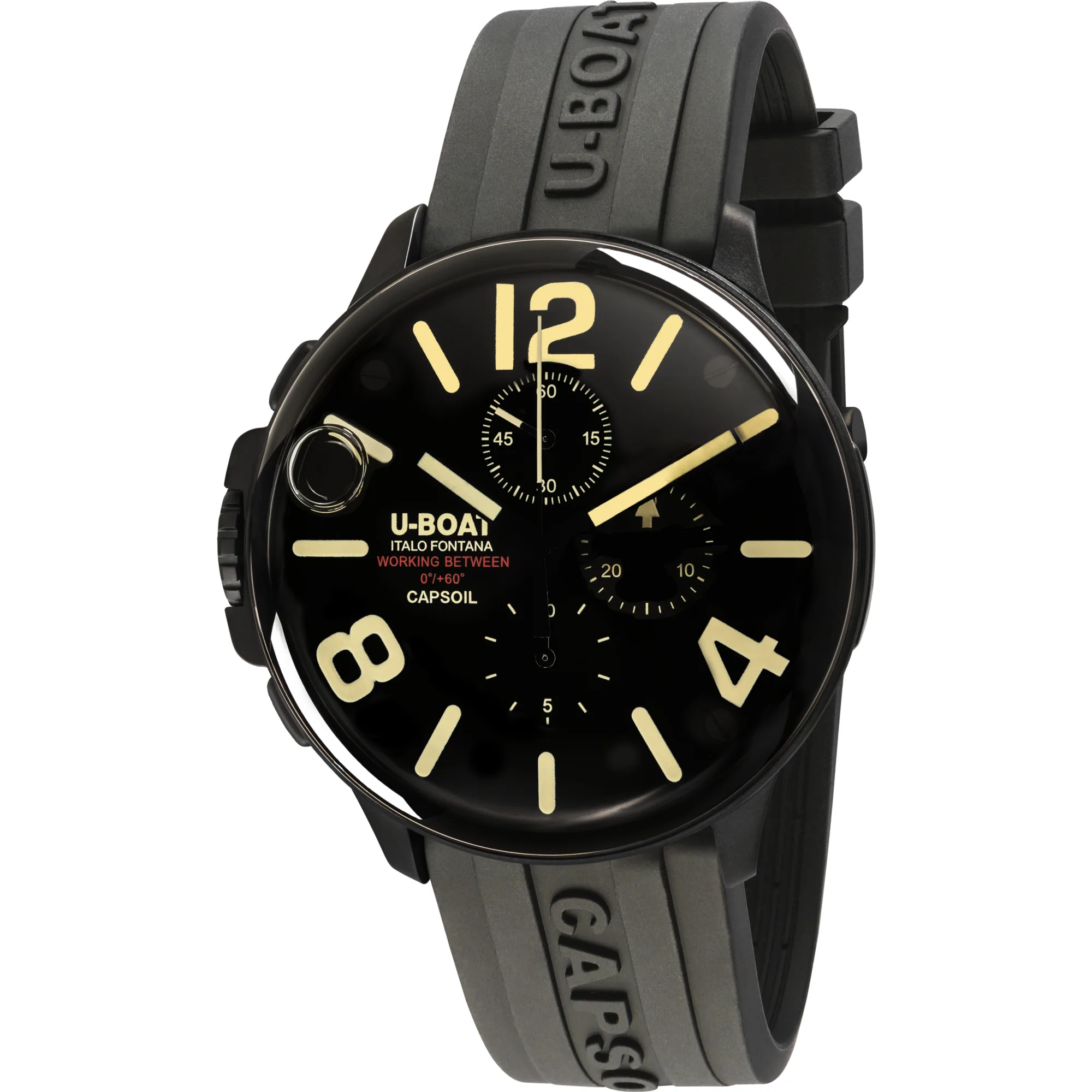 U-Boat Men's Black Capsoil Chronograph Watch