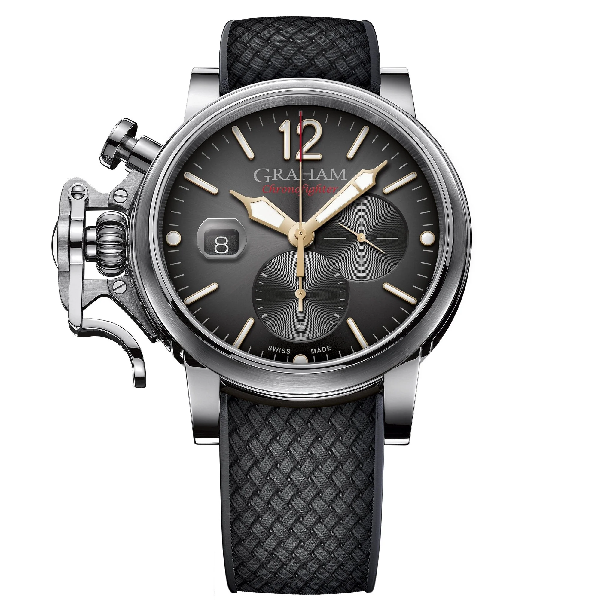 Graham Black Chronofighter Grand Vintage Watch