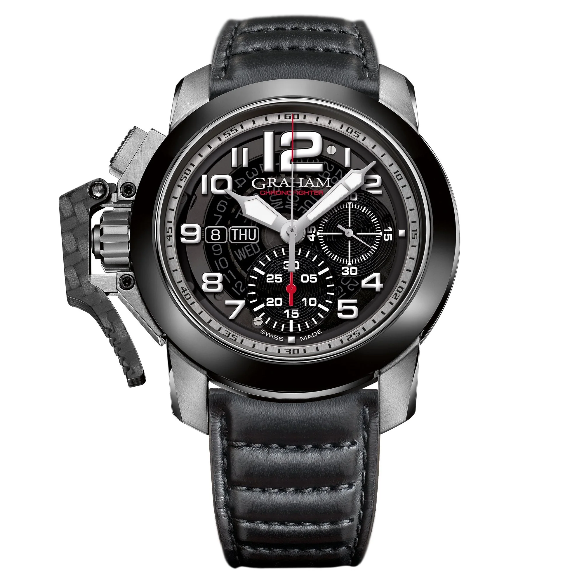 Graham Black Chronofighter Steel Target Watch