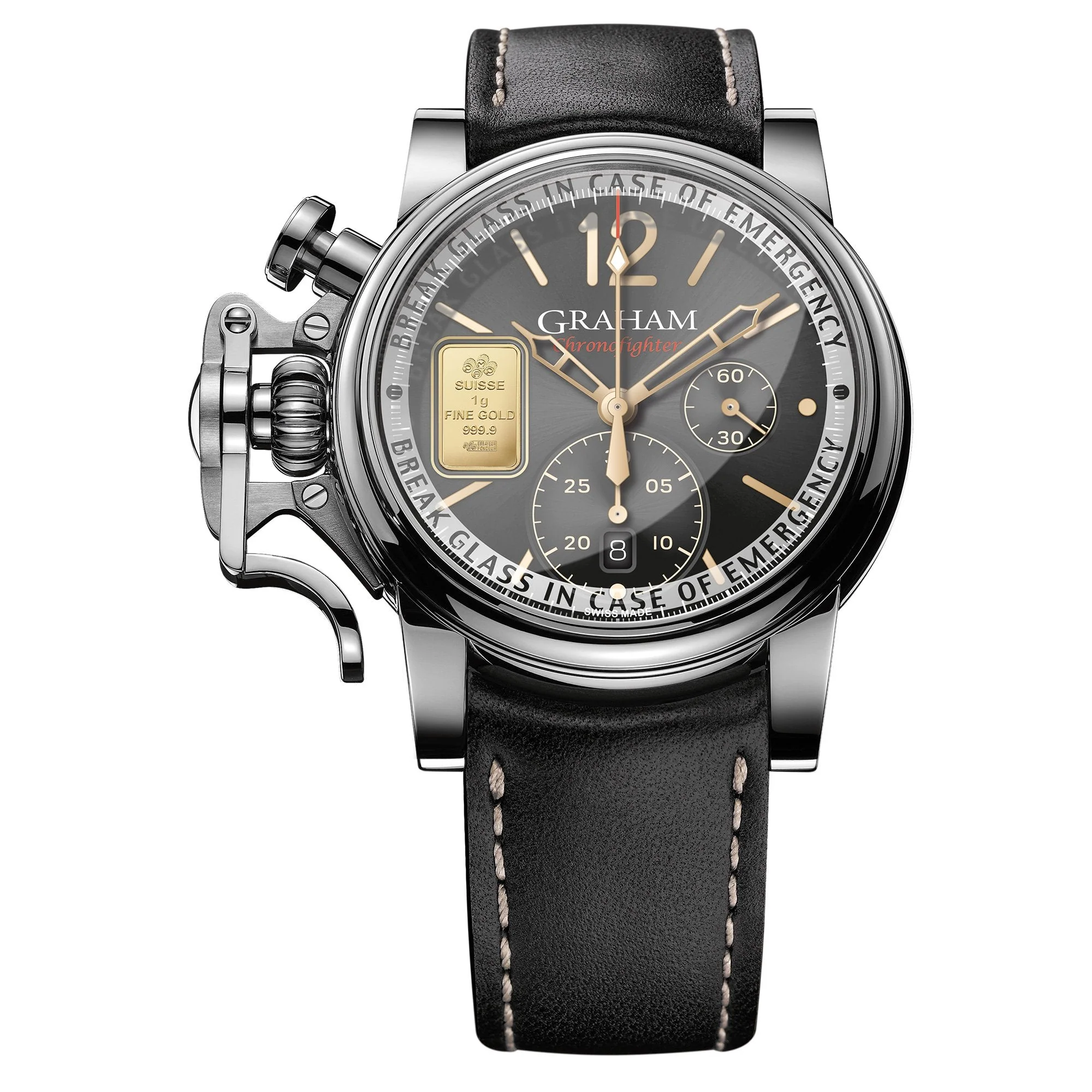 Graham Black Chronofighter Vintage Watch
