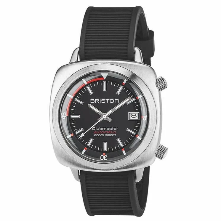 Briston Black Clubmaster Diver Automatic Watch