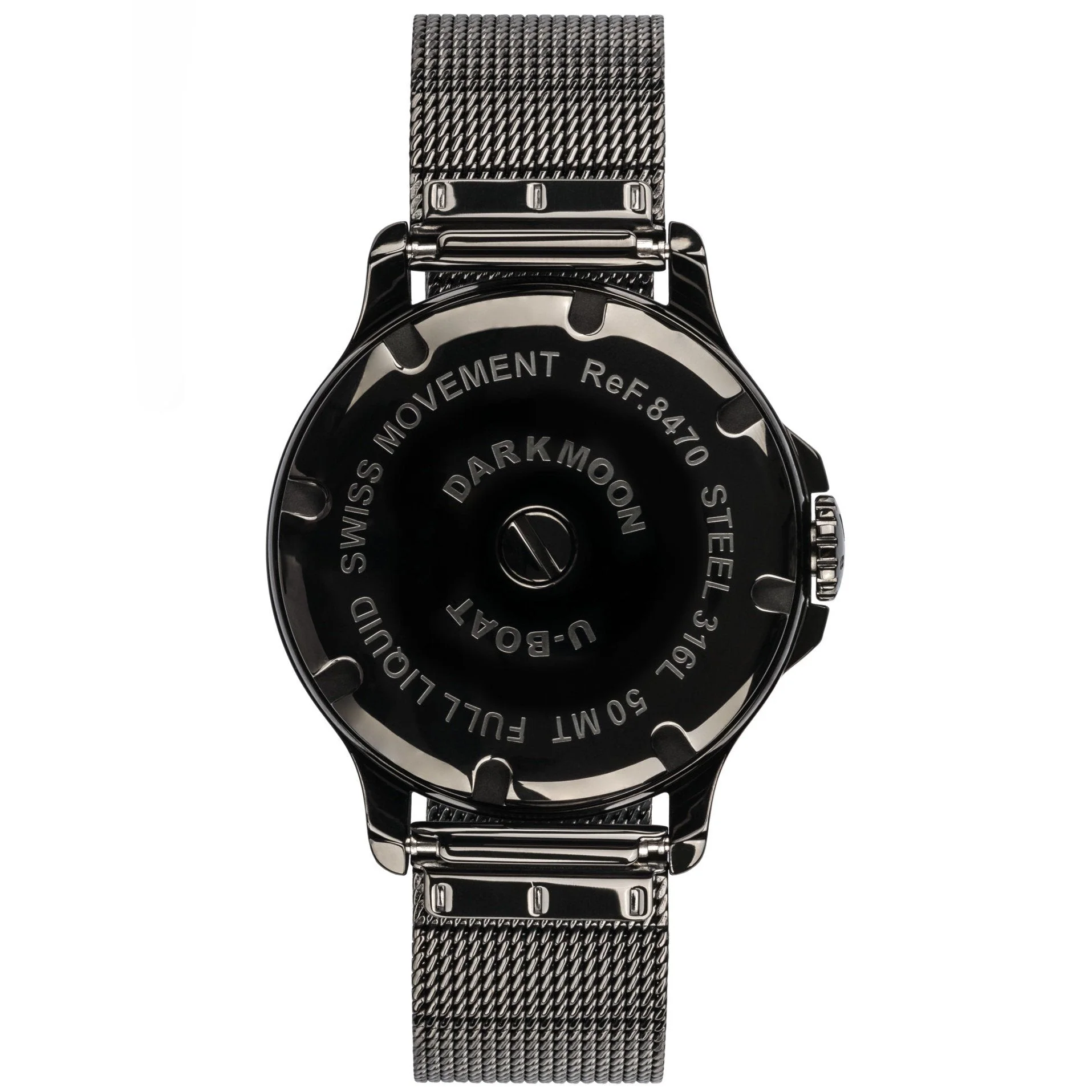 U-Boat Men's Black Darkmoon Watch - Image 2
