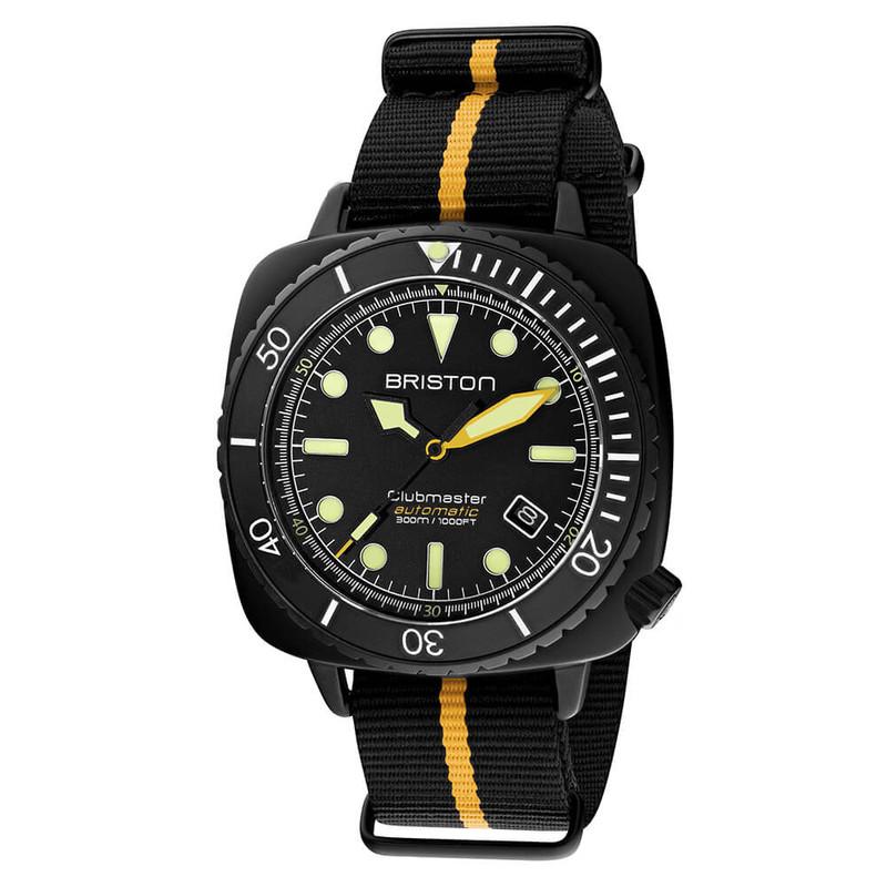 Briston Black Diver Pro Automatic Watch