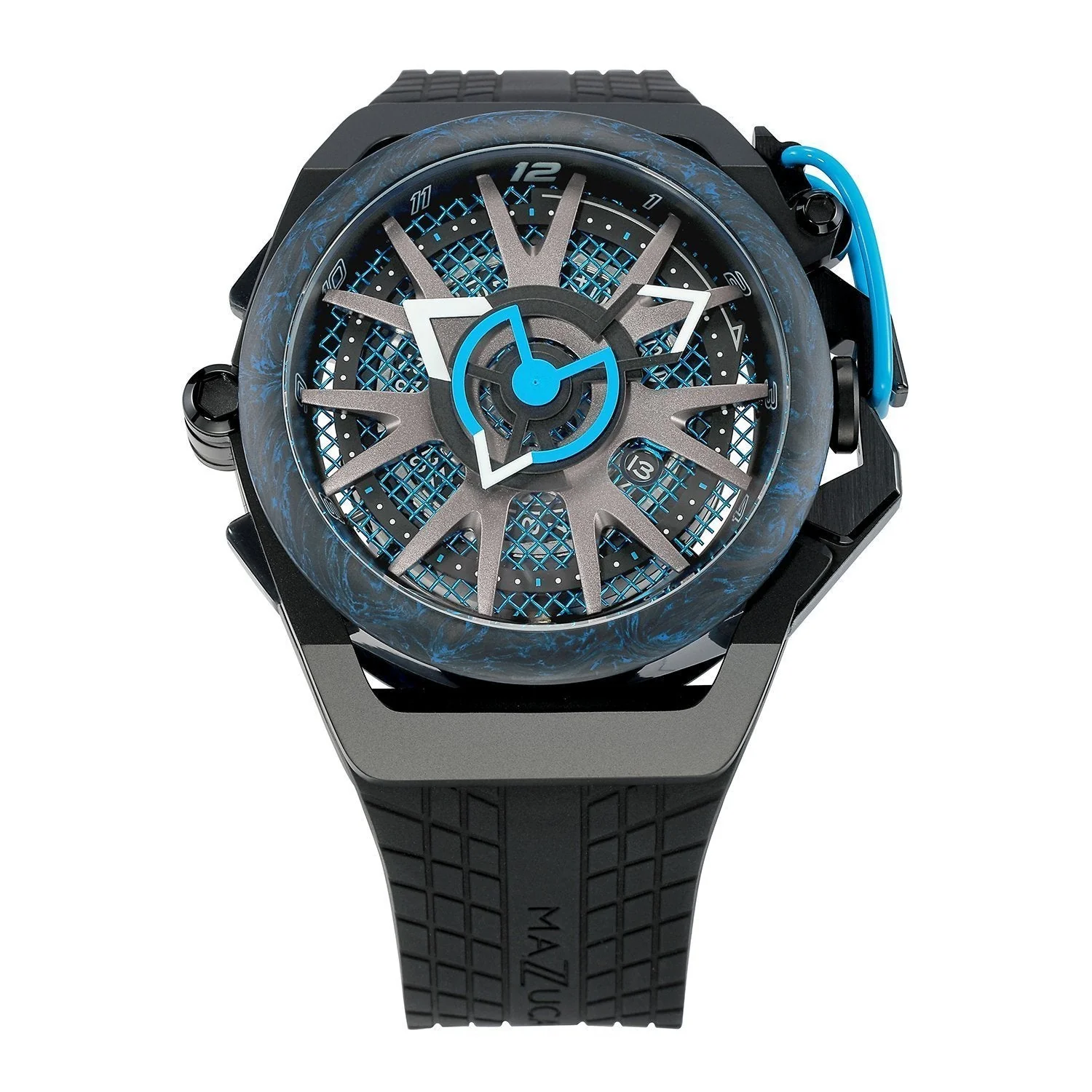 Mazzucato Black Rim Monza Formula 1 Chronograph Watch RIM