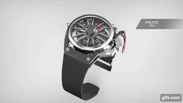 Mazzucato Black Rim Monza Formula 1 Chronograph Watch RIM - Image 2