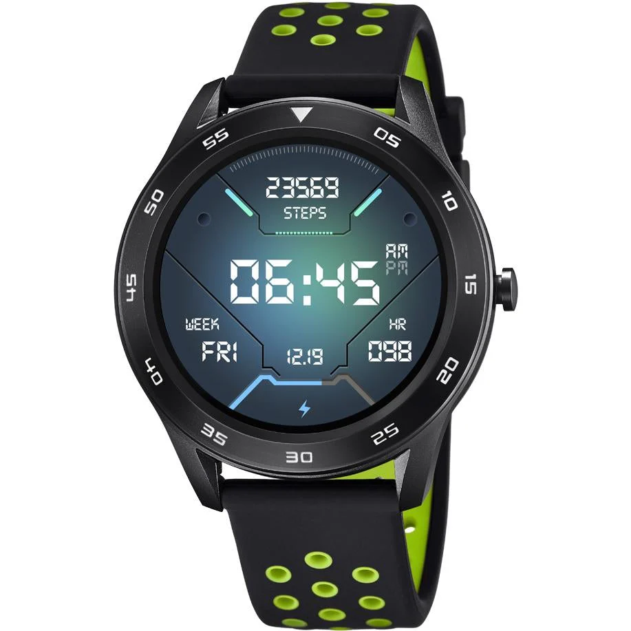 Lotus Men's Black Smartime Watch