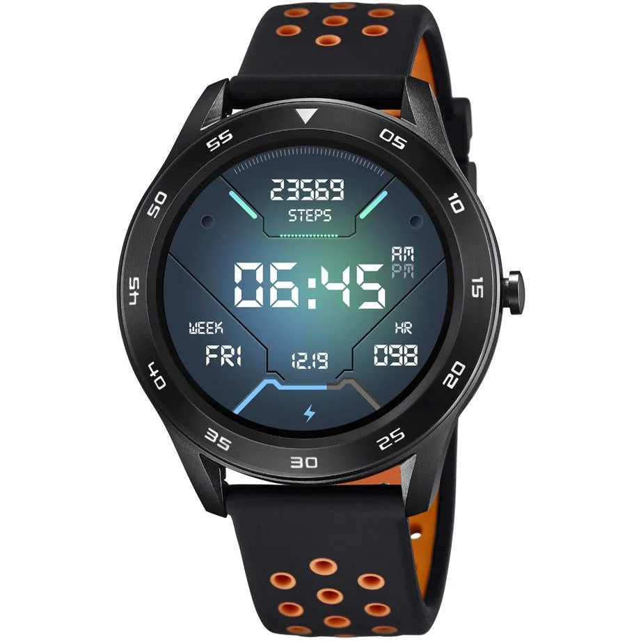 Lotus Men's Black Smartime Watch