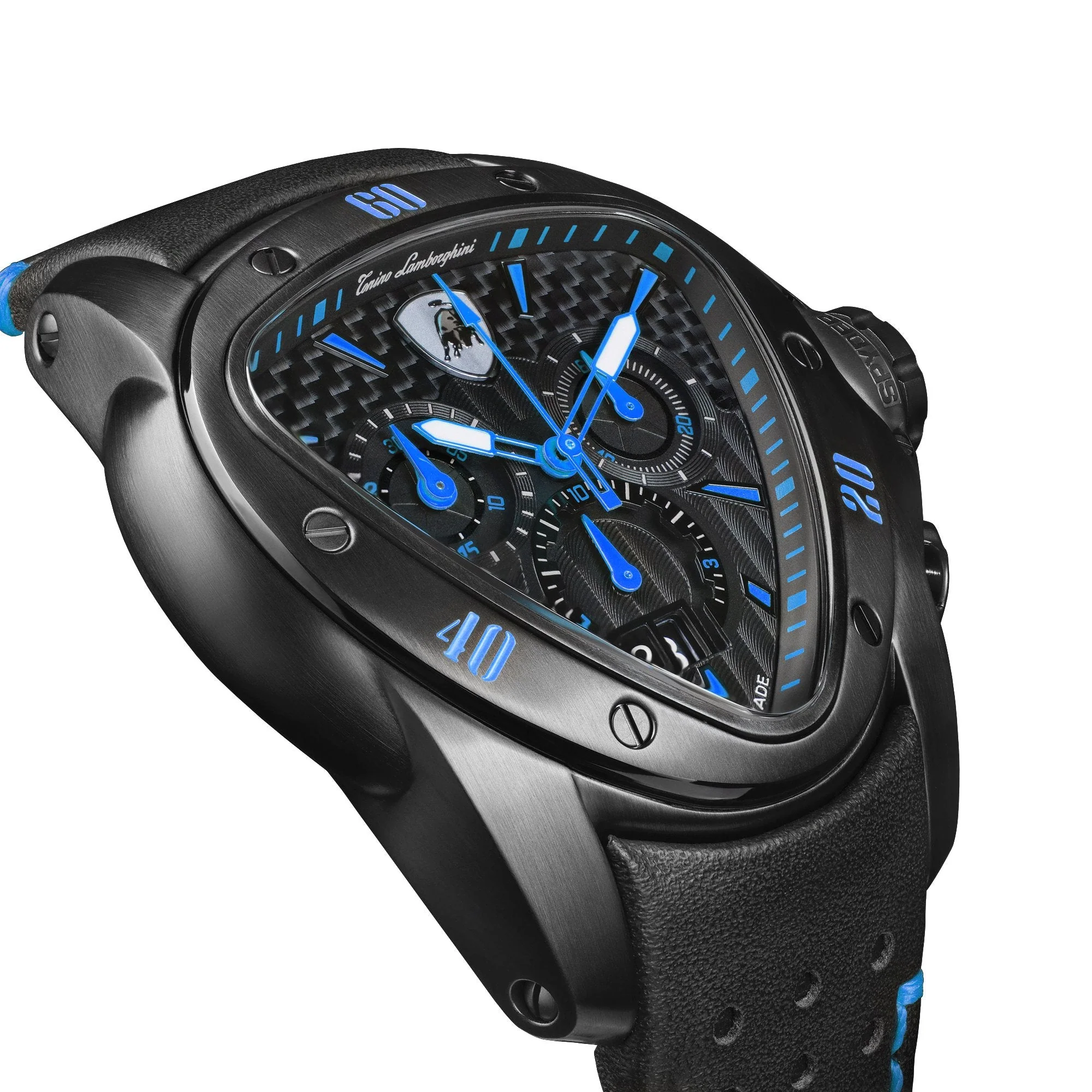 Tonino Lamborghini Men's Black Spyder Chronograph Watch - Image 3
