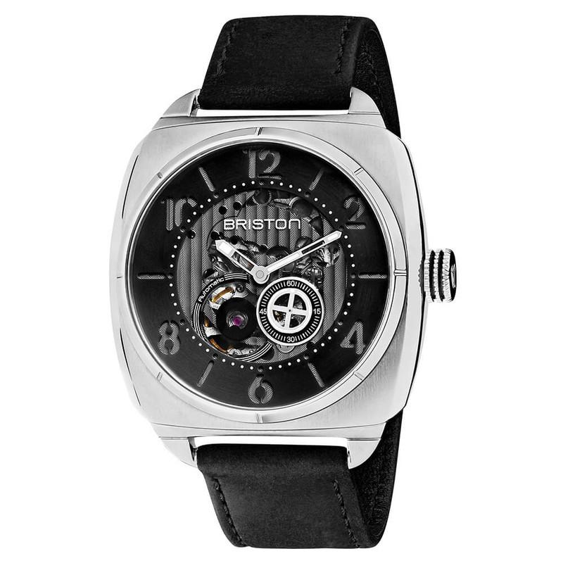 Briston Black Streamliner Skeleton Automatic Watch