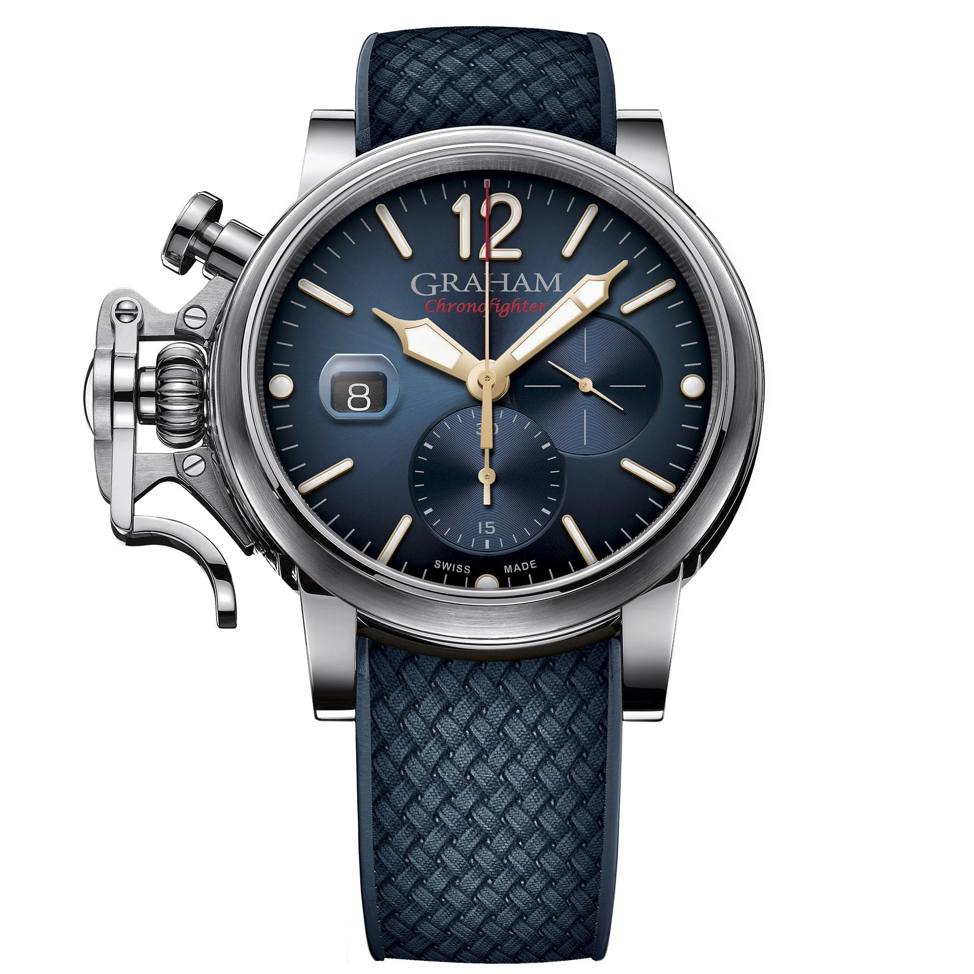 Graham Blue Chronofighter Grand Vintage Watch