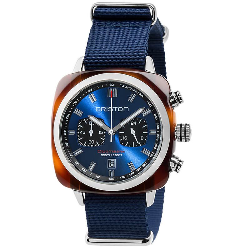 Briston Blue Clubmaster Sport Nylon Chronograph Briston Watch