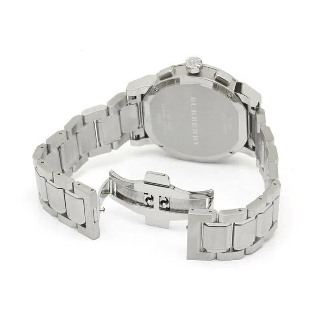 Burberry Men's Blue Silver Chronograph 42mm Watch - Image 2