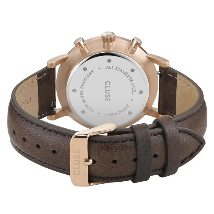 Cluse Brown Aravis Chronograph Men's Watch - Image 2