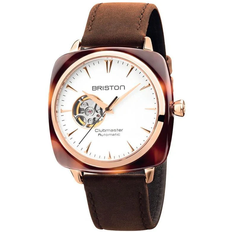 Briston Brown Clubmaster Iconic Automatic Watch