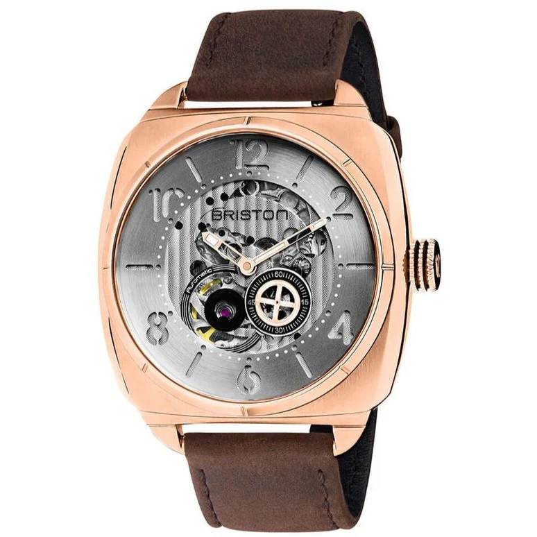 Briston Brown Streamliner Skeleton Automatic Watch