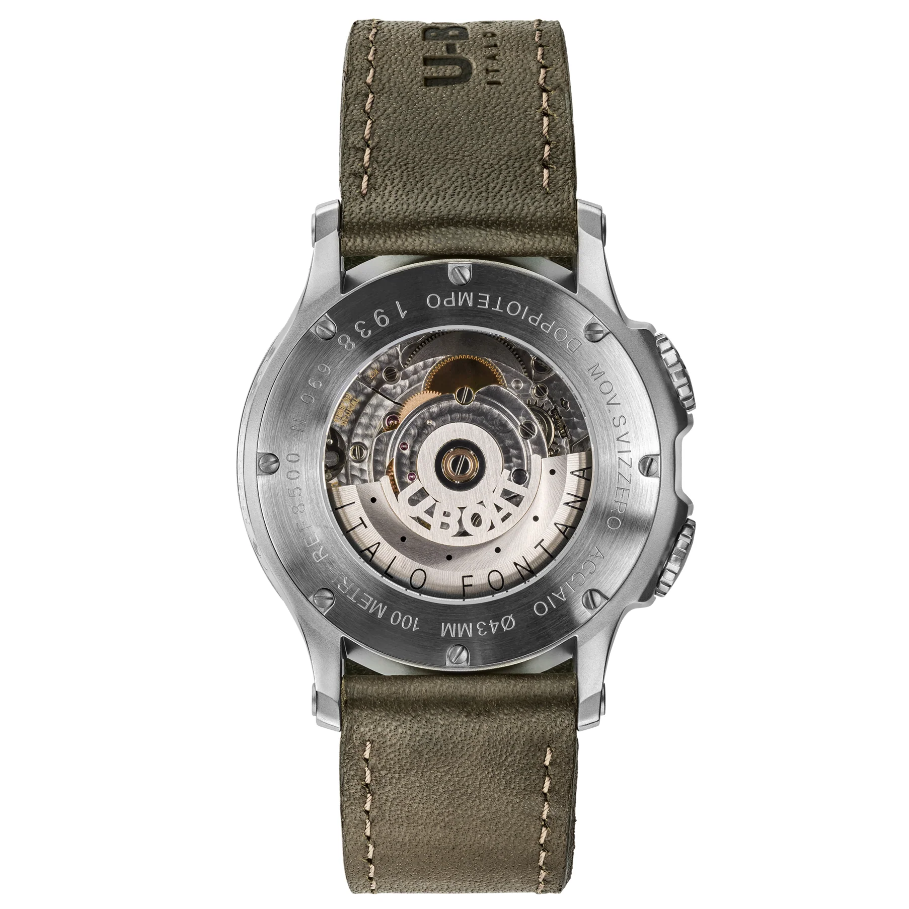 U-Boat Men's Green Calf Doppiotempo Watch - Image 2