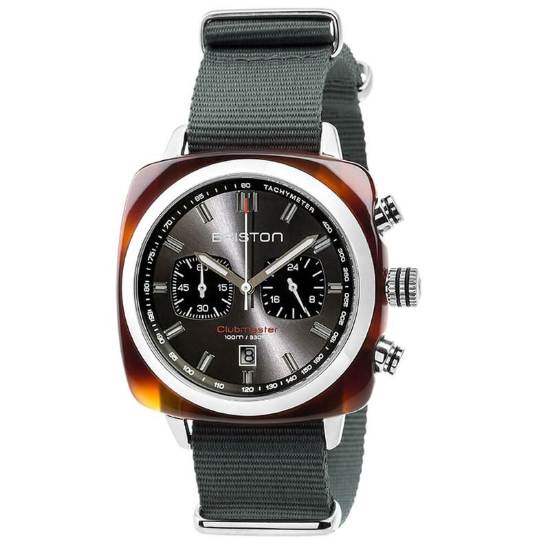 Briston Grey Clubmaster Sport Nylon Chronograph Briston Watch