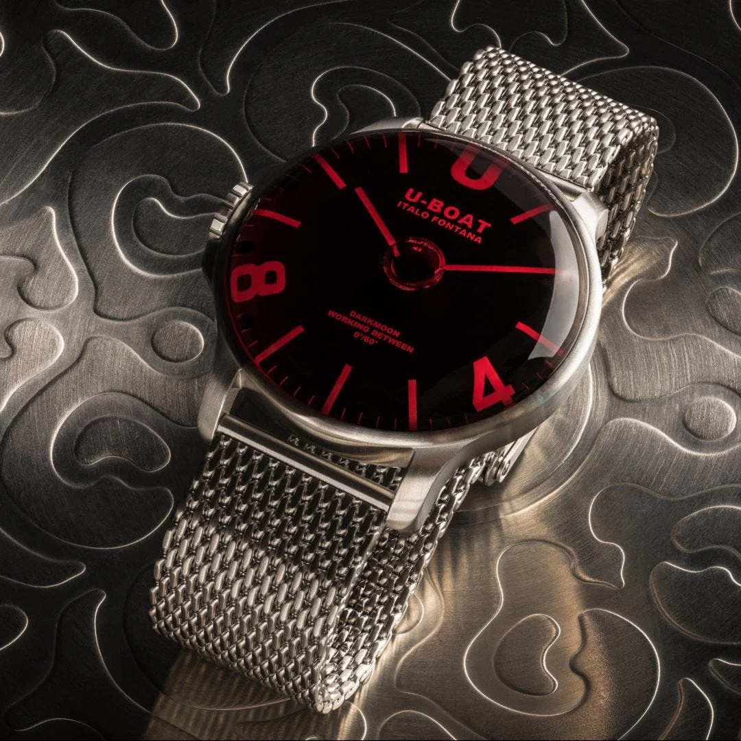 U-Boat Men's Red Darkmoon SS/A Watch - Image 3
