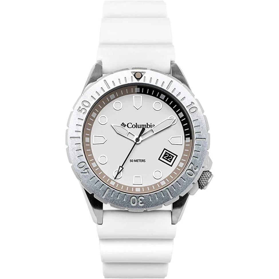 Columbia Pacific Outlander 42mm Men's White Watch