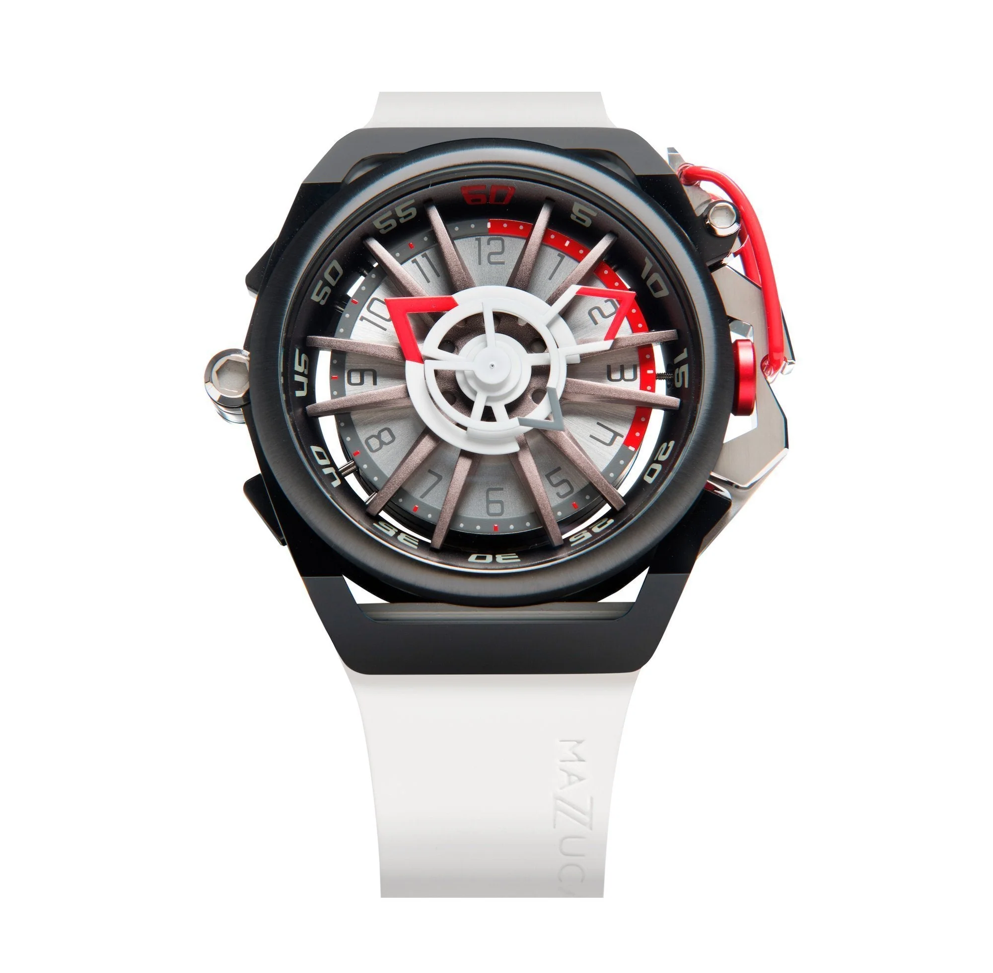 Mazzucato White Rim Sport Chronograph Watch