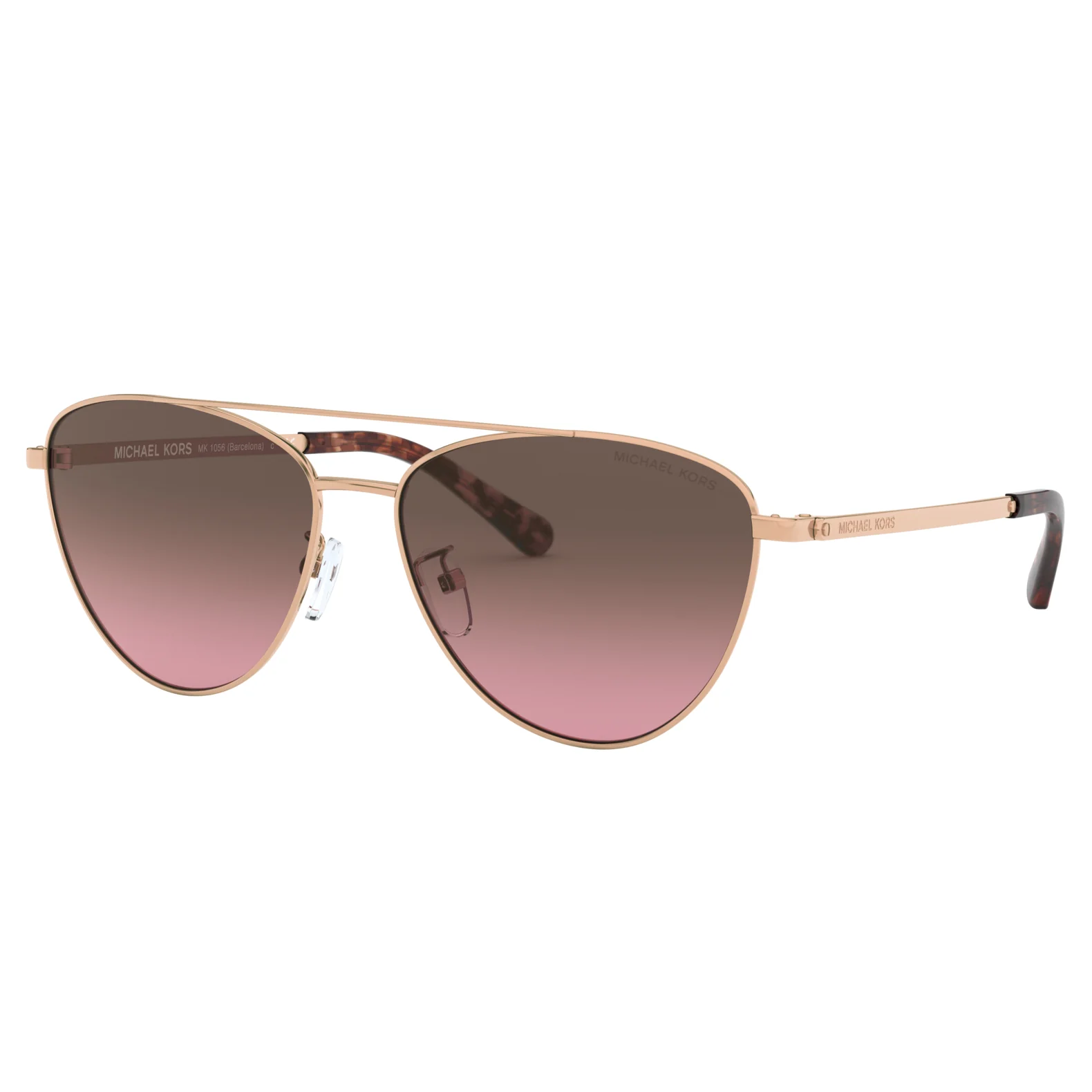 Michael Kors 0MK1056 110867 58 (MK3) Women's Rose Gold Barcelona Sunglasses