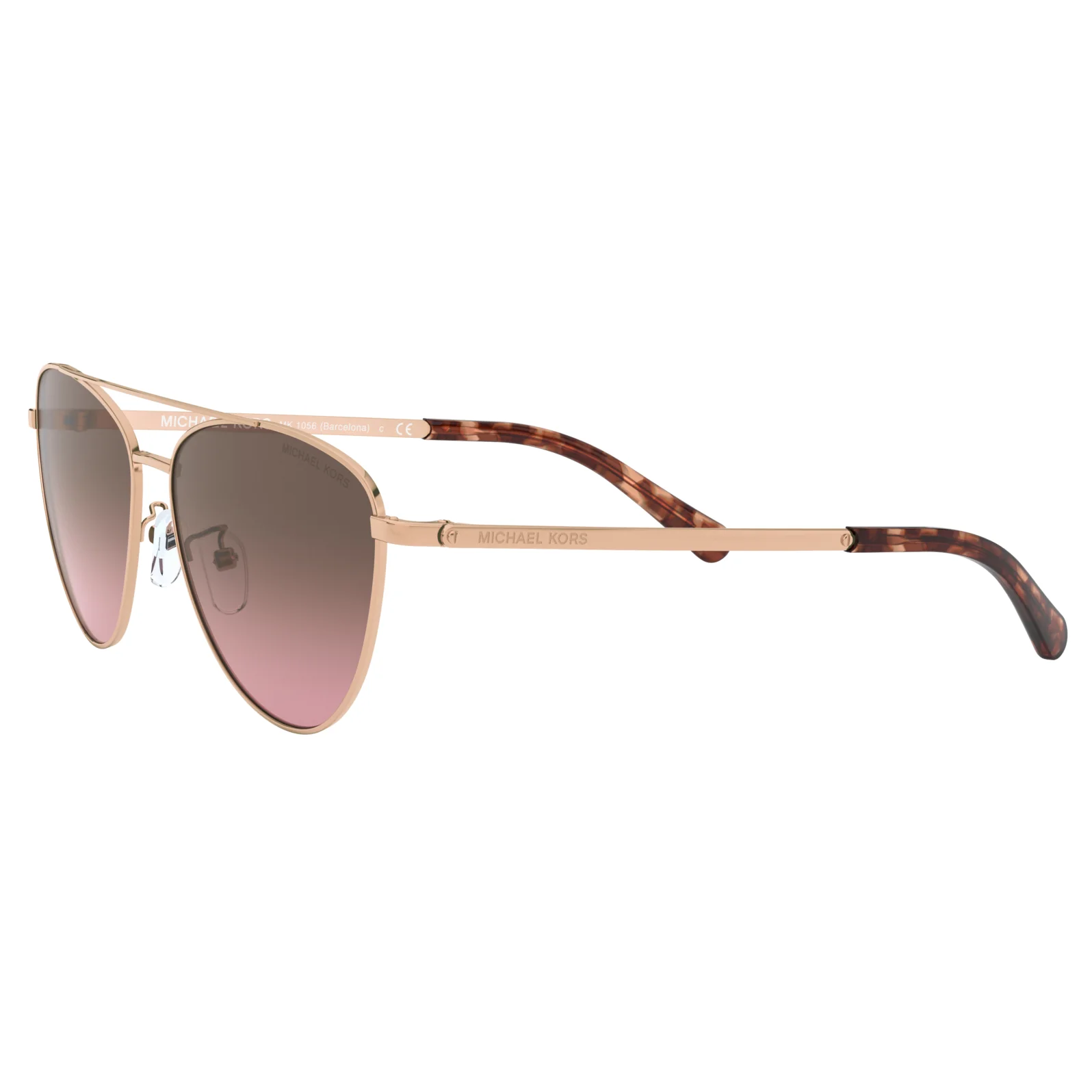 Michael Kors 0MK1056 110867 58 (MK3) Women's Rose Gold Barcelona Sunglasses - Image 3
