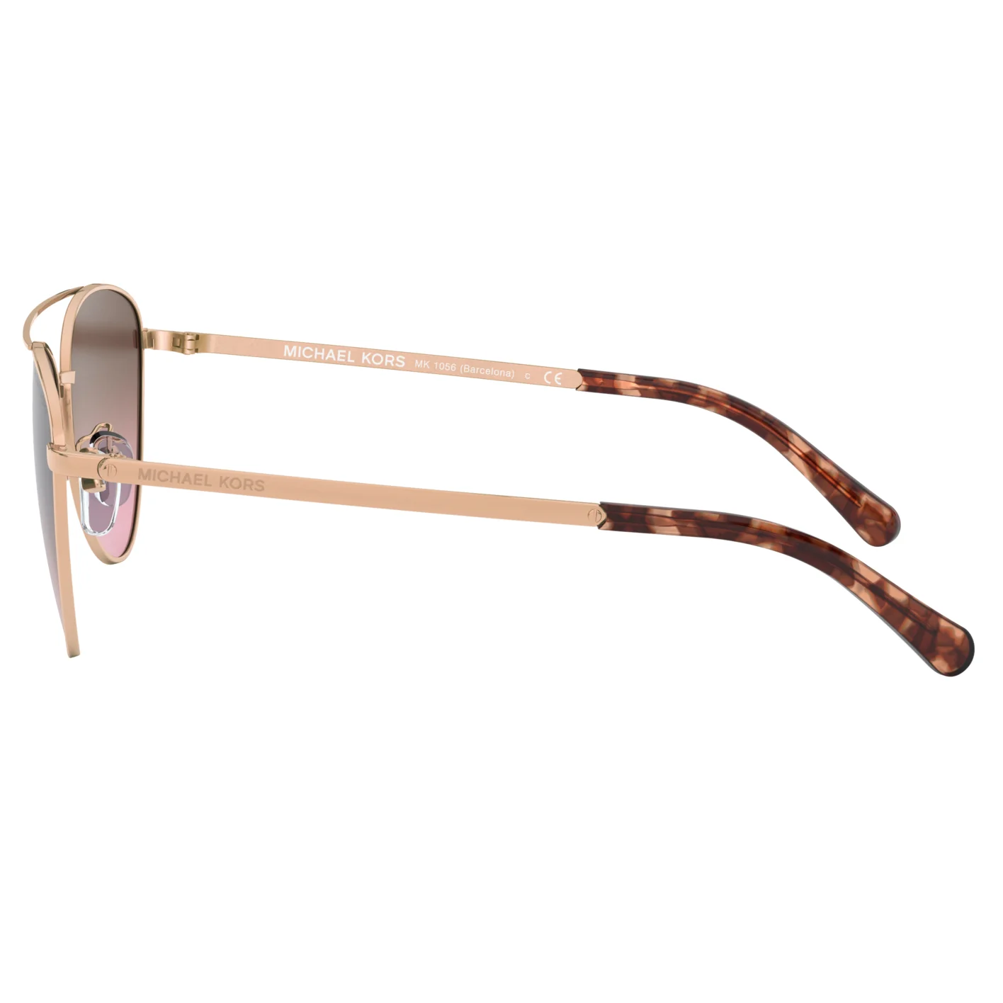 Michael Kors 0MK1056 110867 58 (MK3) Women's Rose Gold Barcelona Sunglasses - Image 4
