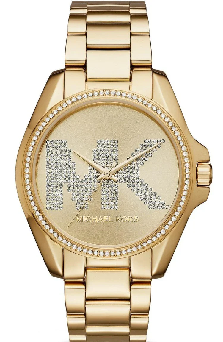 Michael Kors Ladies Watch Bradshaw 43mm Gems Gold - Image 2