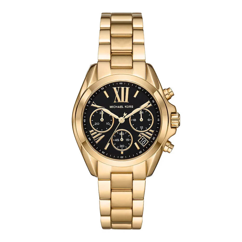 Michael Kors Ladies Watch Bradshaw Chronograph 36mm Black Gold
