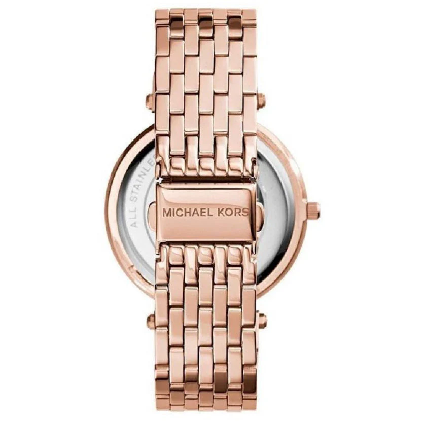 Michael Kors Ladies Darci Rose Gold Pave Watch - Image 2