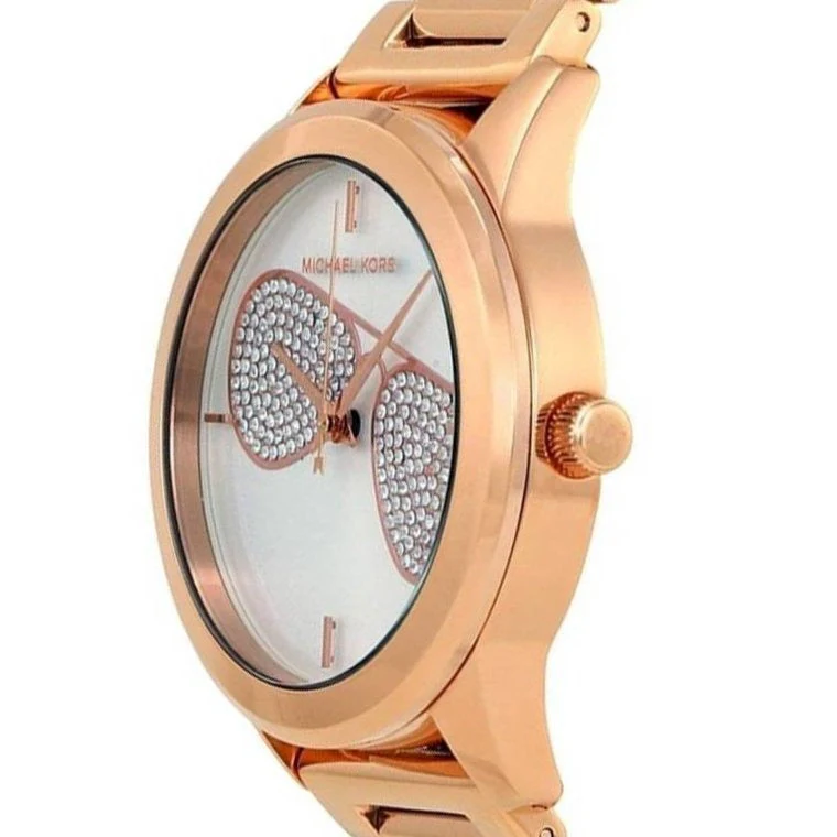 Michael Kors Ladies Hartman Rose Gold Watch - Image 2