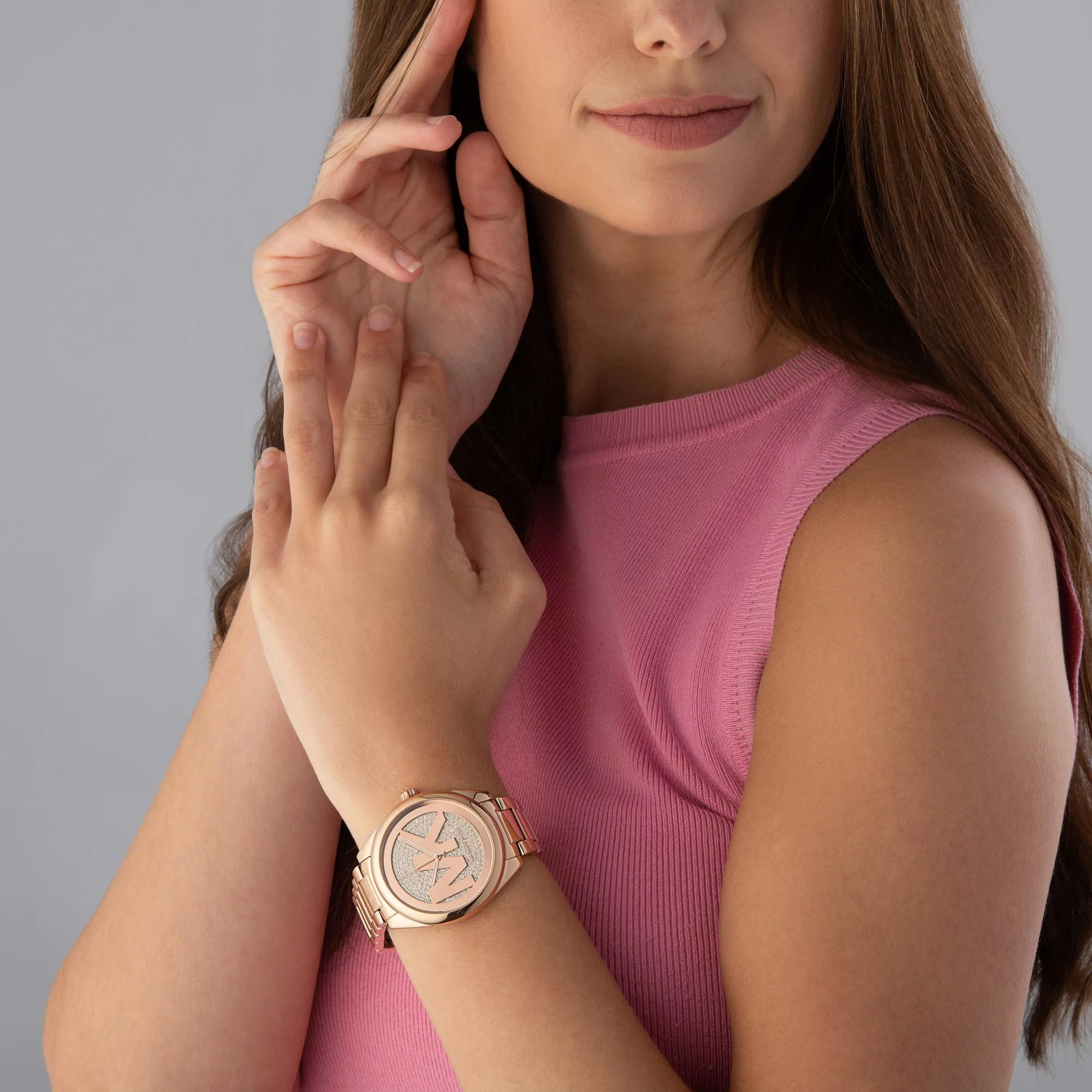 Michael Kors Ladies Watch Janelle 42mm Rose Gold - Image 4