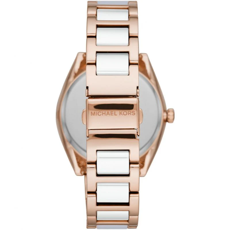 Michael Kors Ladies Watch Janelle 42mm Rose Gold White - Image 2