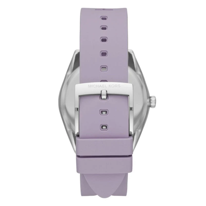 Michael Kors Ladies Watch Janelle 42mm Silver Purple - Image 2