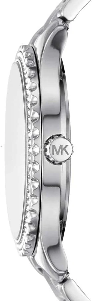 Michael Kors Ladies Watch Layton 38mm Pink Silver - Image 3