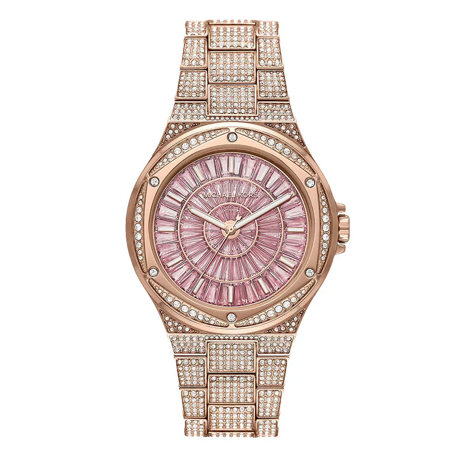 Michael Kors Ladies Watch Lennox 41mm Rose Gold